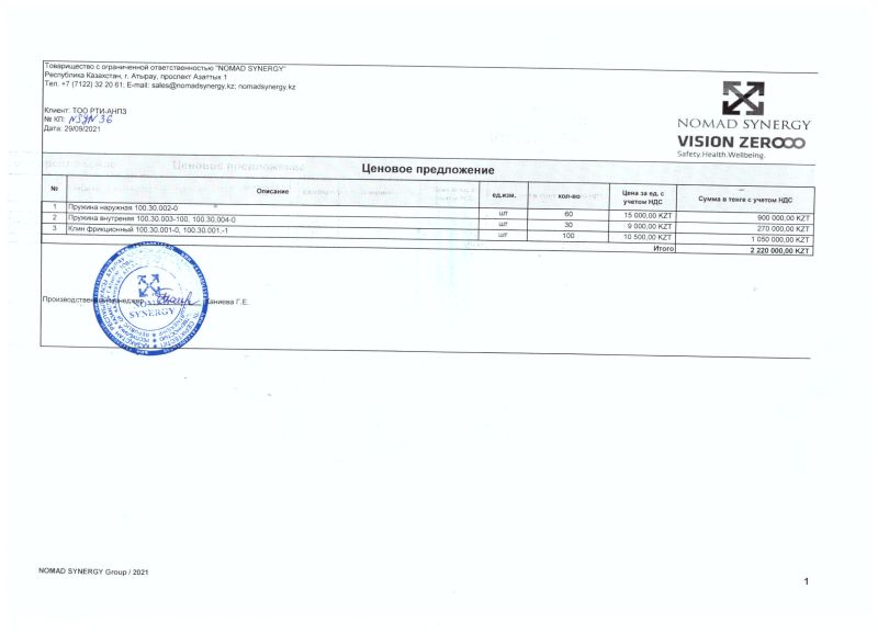 ПРОТОКОЛ закупок ЦП №106-21 Зап. части вагонного хоз-ва ОТКАЗ ПОСТАВЩИКА: Проведен